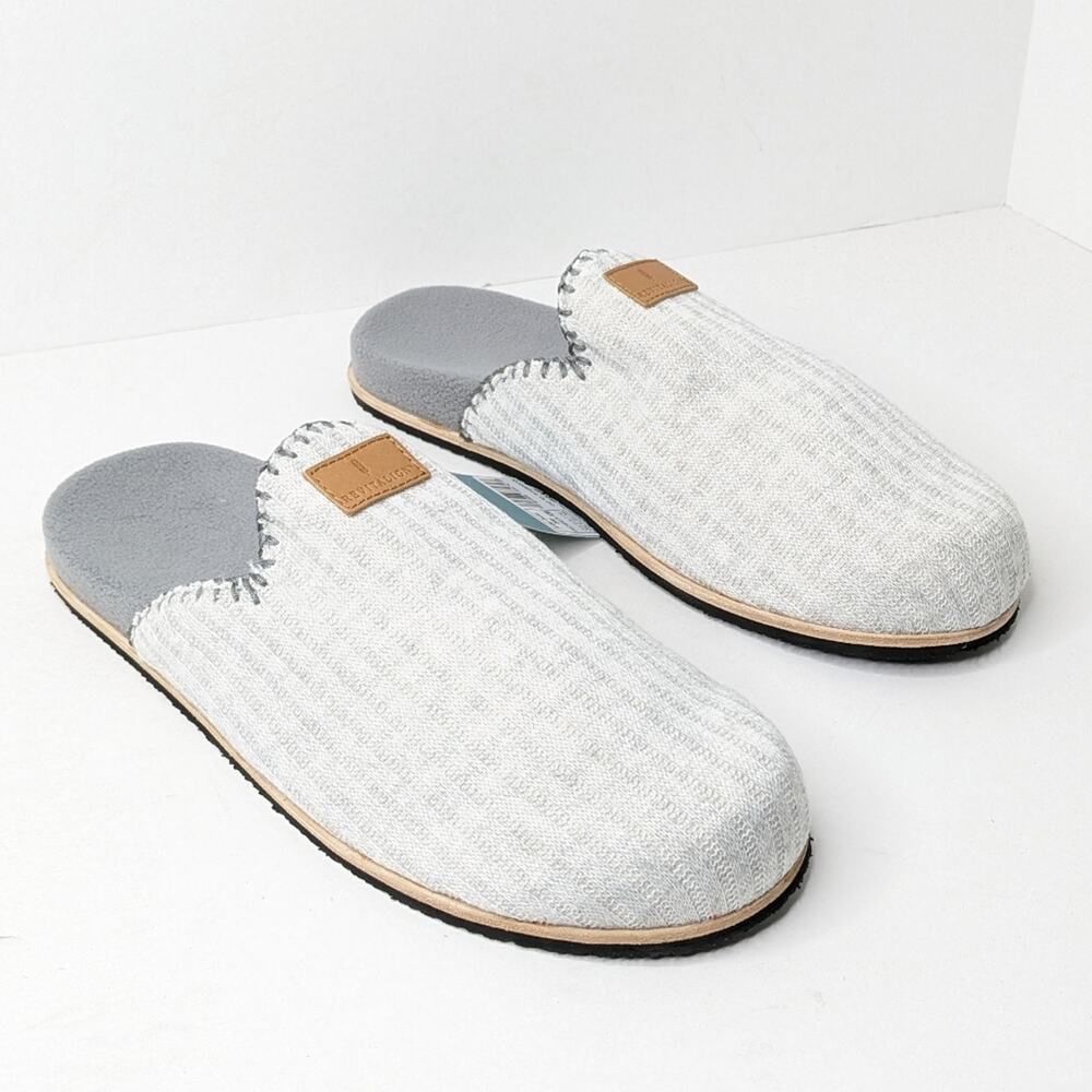 REVITALIGN Alder Wool Slippers, Grey, Women's 12